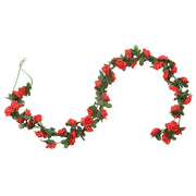 Guirnaldas de flores de navidad 6 uds rojo 240 cm v7099 - Vetonek