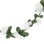 Guirnaldas de flores de Navidad 6 uds blanco 240 cm - Vetonek