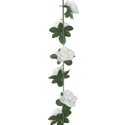 Guirnaldas de flores de Navidad 6 uds blanco 240 cm - Vetonek