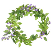 Vetonek Guirnaldas de flores de Navidad 6 uds morado 200 cm