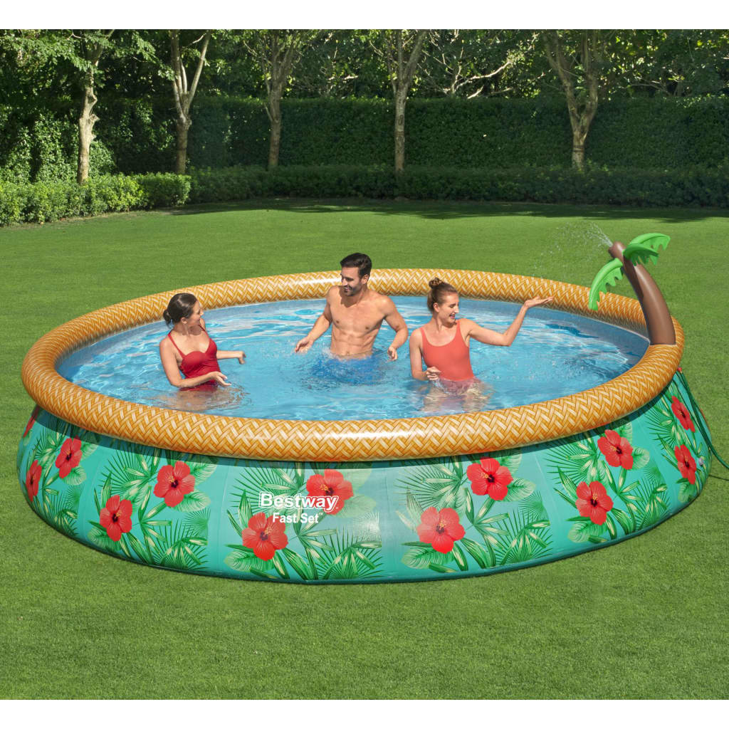 Vetonek Piscina hinchable Fast Set serie Paradise Palms 457x84 cm