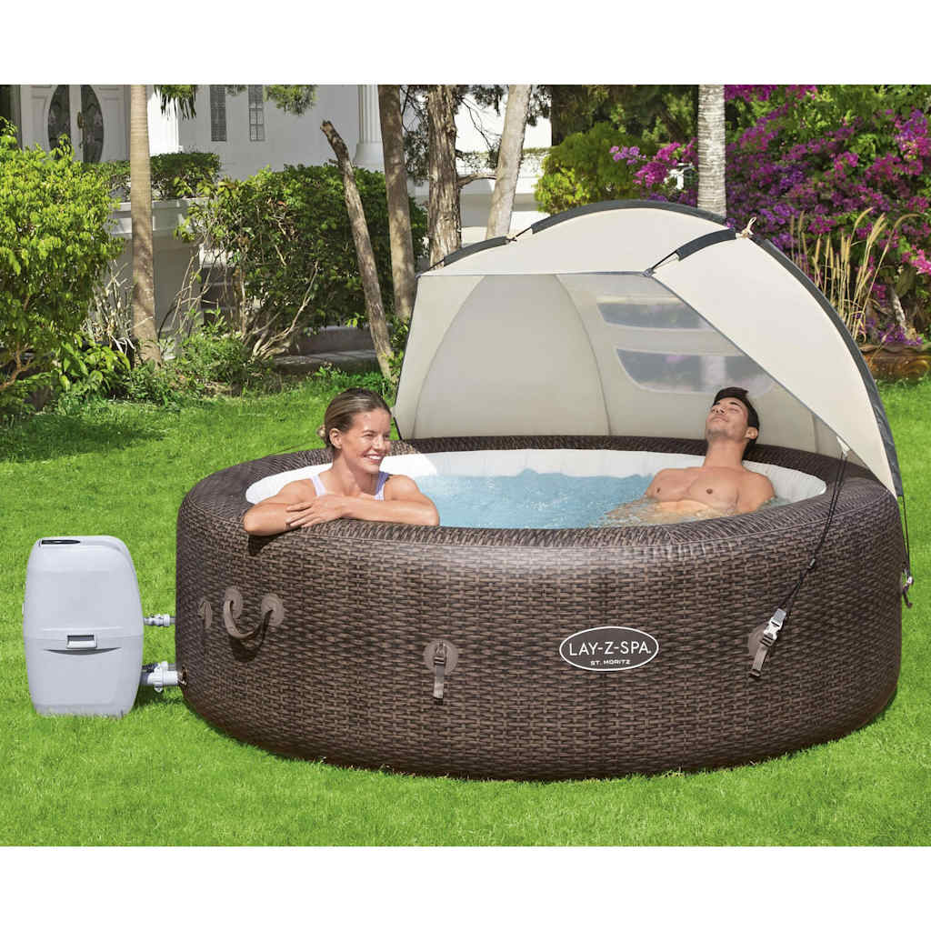 Vetonek Toldo para bañera de hidromasaje Lay-Z-Spa 183x94x109 cm