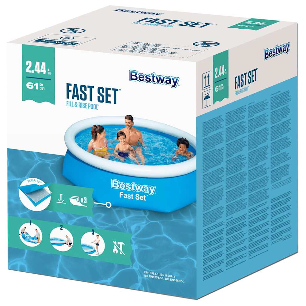 Fast Set Set Set 244x66 cm inflatable pool