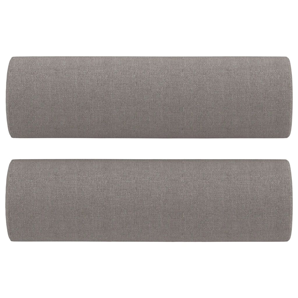 Sofá de 2 plazas con cojines tela gris taupe 120 cm vidaXL