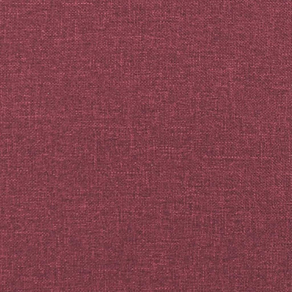 Sofá de 2 plazas con cojines tela rojo tinto 140 cm vidaXL