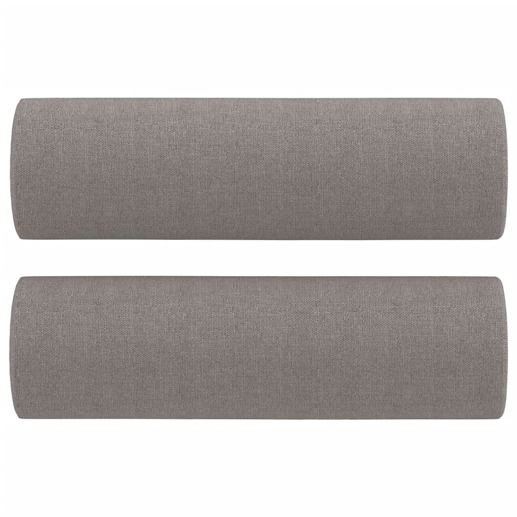 Sofá de 3 plazas con cojines tela gris taupe 180 cm vidaXL