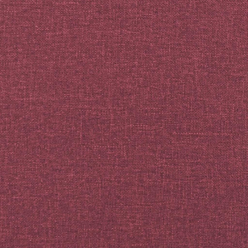 Sofá de 2 plazas con cojines tela rojo tinto 140 cm vidaXL