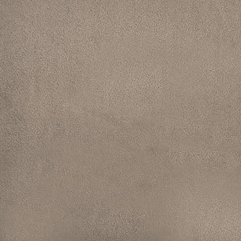 Sofá de 3 plazas con cojines tela microfibra gris taupe 180 cm vidaXL