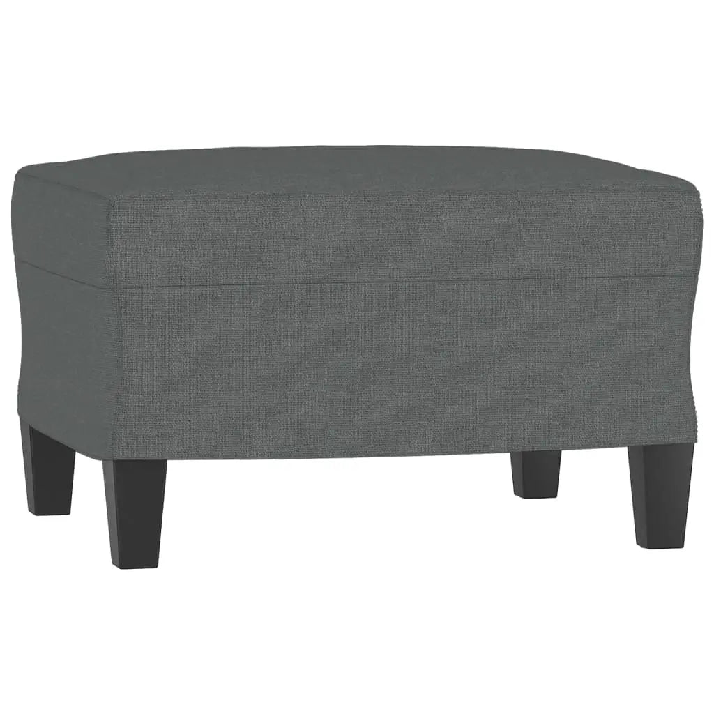 Sillón con taburete tela gris oscuro 60 cm Vetonek