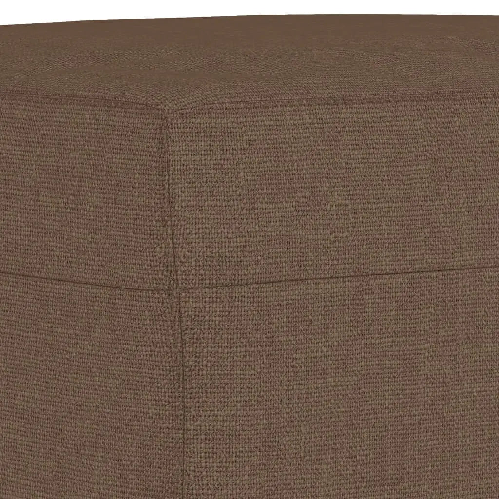 Sillón con taburete tela marrón 60 cm Vetonek