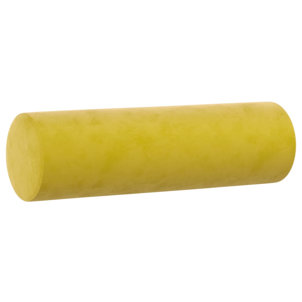 Juego de sofás con cojines 2 piezas terciopelo amarillo vidaXL