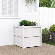 Jardinière en pin blanc massif 70x70x70 cm v5962 Vetonek