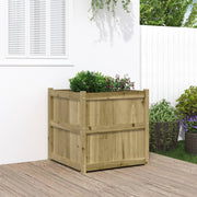 Jardinière en bois de pin imprégné 70x70x70 cm v5986 Vetonek