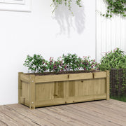 Jardinière en bois de pin imprégné 90x31x31 cm v6075 Vetonek