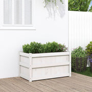 Jardinière en pin blanc massif 90x50x50 cm v6112 Vetonek