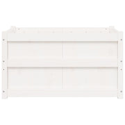 Jardineras de exterior 2 unidades madera maciza de pino blanco - Vetonek