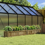 Jardineras de exterior 2 unidades madera impregnada de pino v6280 Vetonek