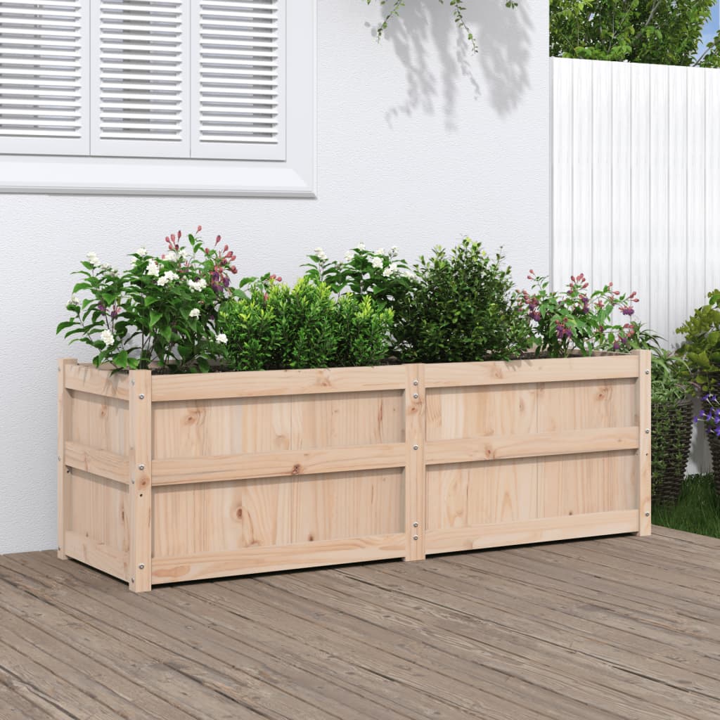 Vetonek Jardinera de madera maciza de pino 150x50x50 cm