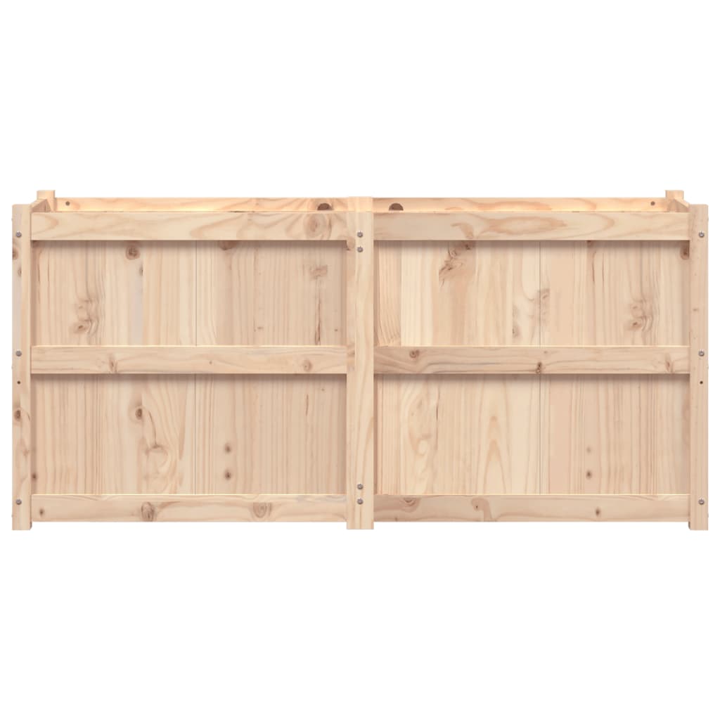 Jardinera de madera maciza de pino 150x50x70 cm vidaXL