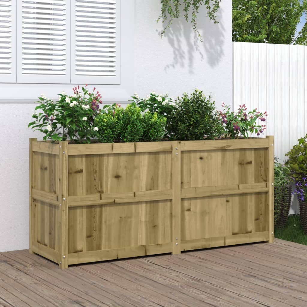 Jardinière en bois de pin imprégné 150x50x70 cm v6365 Vetonek