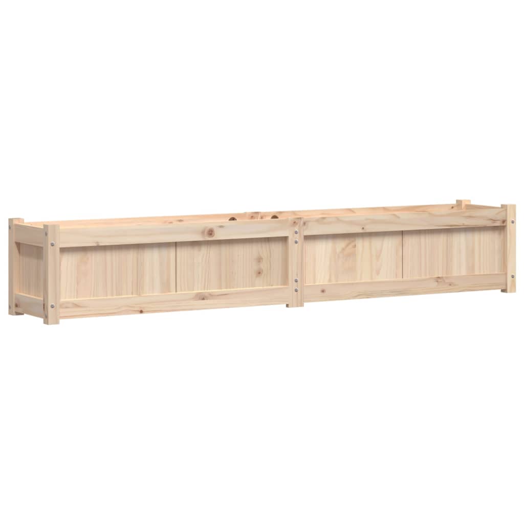 Jardinera de madera maciza de pino 180x31x31 cm vidaXL