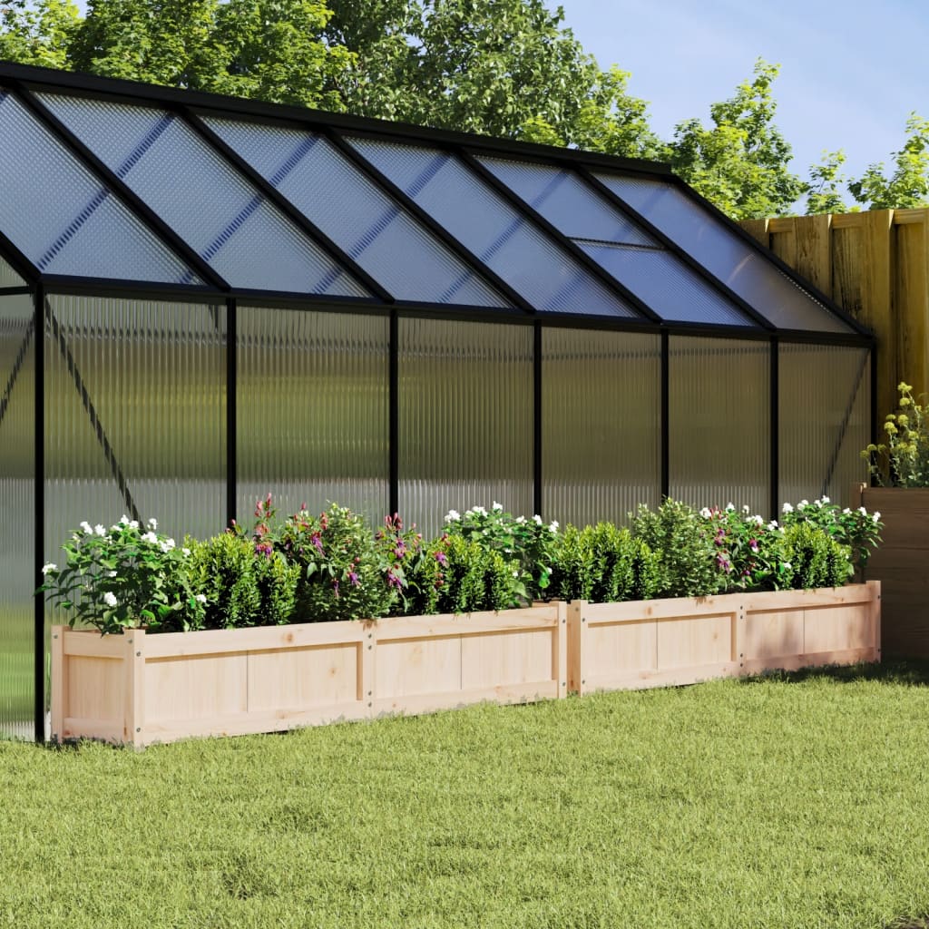 Jardineras de exterior 2 unidades madera maciza de pino v6389 Vetonek