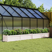 Jardineras de exterior 2 unidades madera maciza de pino blanco v6402 Vetonek