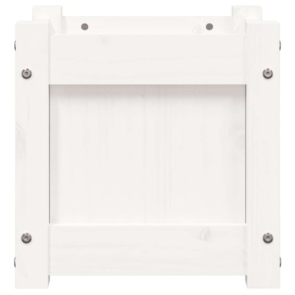 Jardineras de exterior 2 unidades madera maciza de pino blanco v9496 - Vetonek