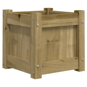 Vetonek Jardinière en bois de pin massif imprégné 31x31x31 cm