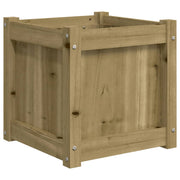 Vetonek Jardinière en bois de pin massif imprégné 40x40x40 cm
