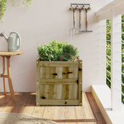 Jardinière en bois de pin massif imprégné 50x50x50 cm v9748 - Vetonek