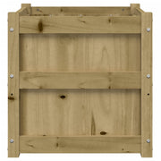 Jardinière en bois de pin massif imprégné 50x50x50 cm v9748 - Vetonek