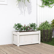 Jardinière en pin blanc massif 60x31x31 cm v9793 Vetonek