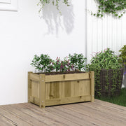 Jardinière en bois de pin imprégné 60x31x31 cm v9854 Vetonek