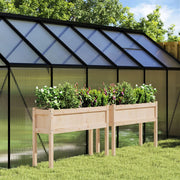 Jardineras de exterior con patas 2 uds madera maciza de pino v0140 Vetonek