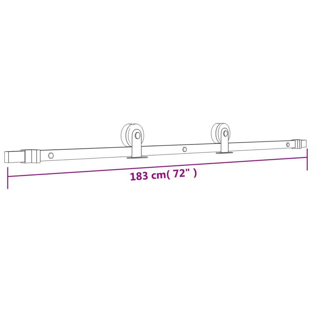 Puerta corredera con herrajes madera maciza de pino 70x210 cm - Vetonek