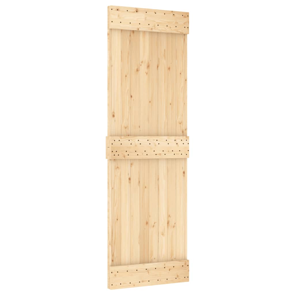 Puerta corredera con herrajes madera maciza de pino 70x210 cm vidaXL