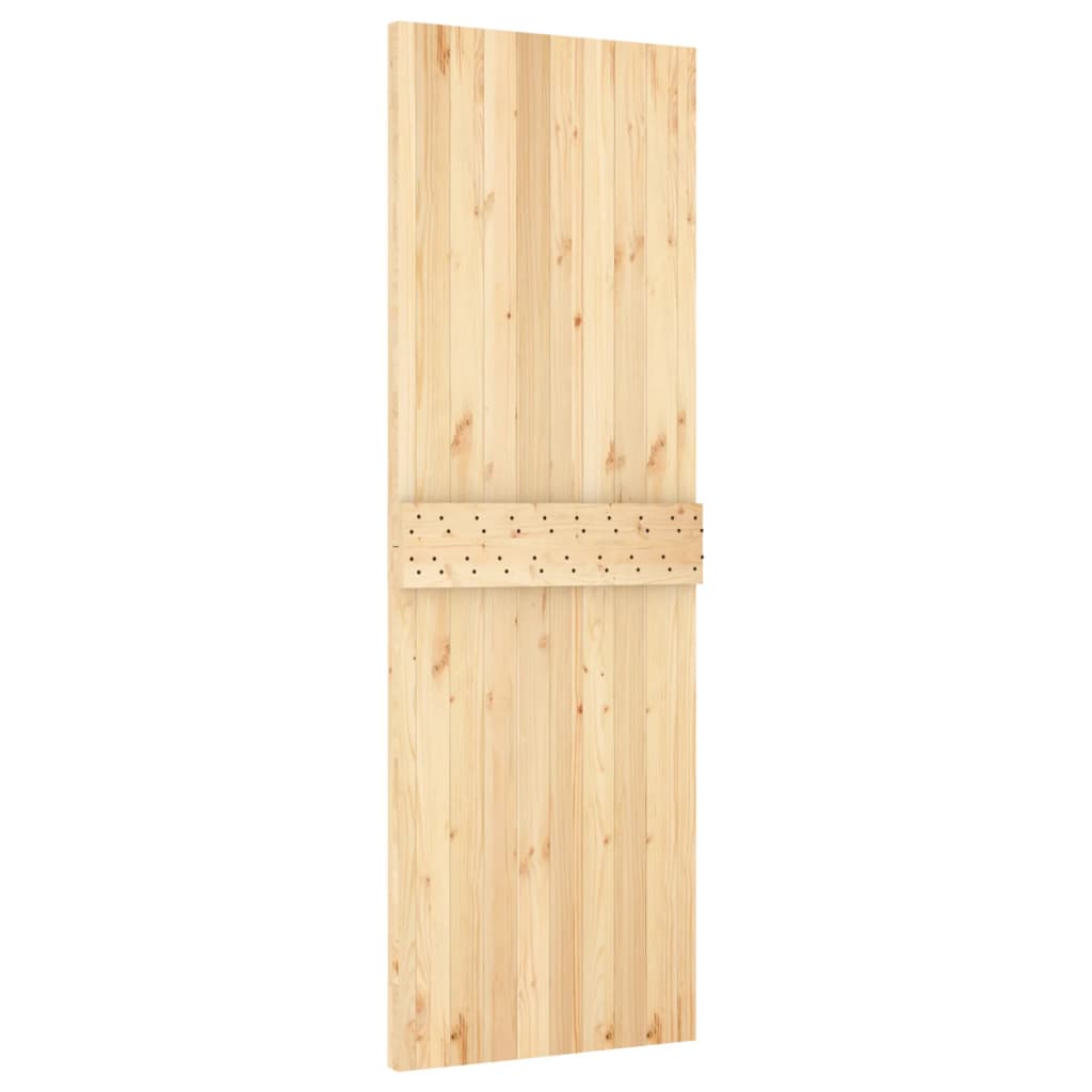 Puerta corredera con herrajes madera maciza de pino 70x210 cm vidaXL