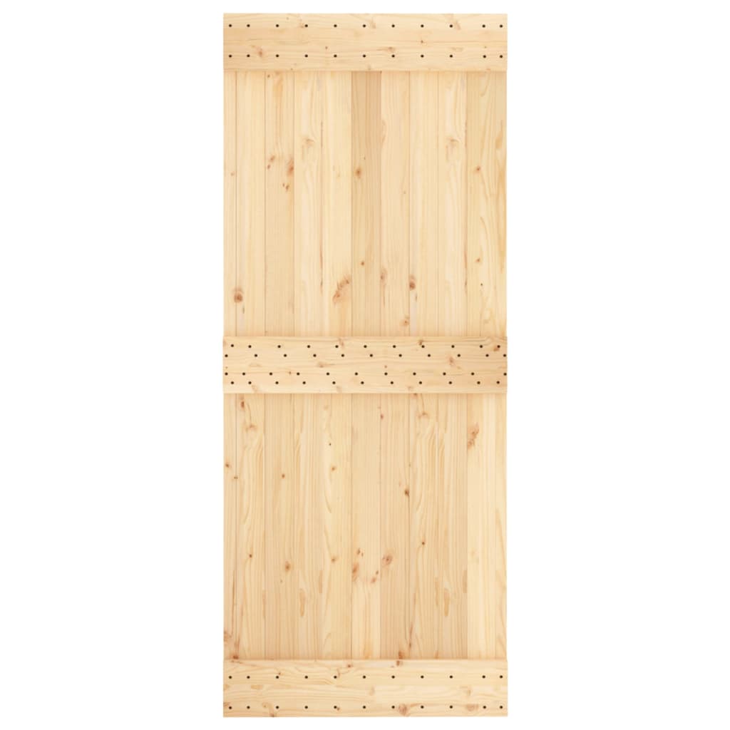 Puerta corredera con herrajes madera maciza de pino 85x210 cm vidaXL