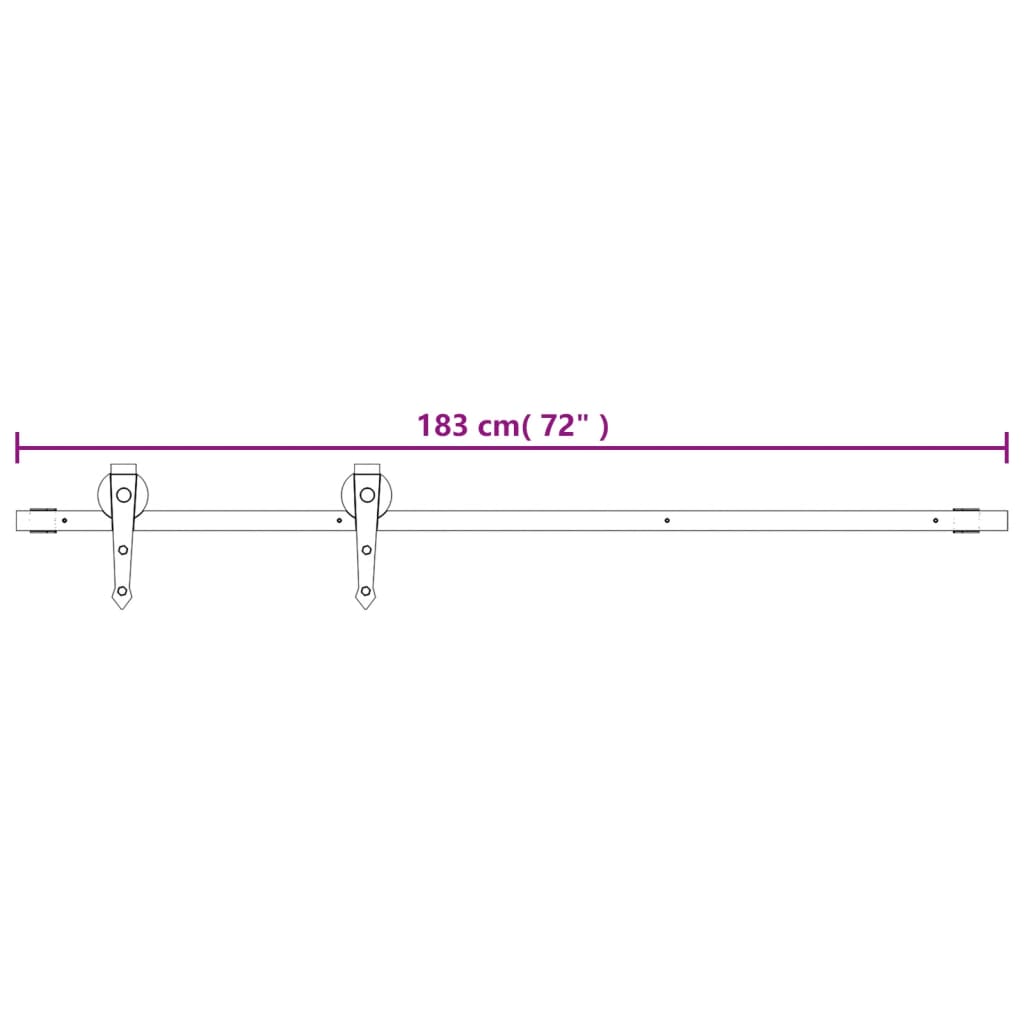 Puerta corredera con herrajes madera maciza de pino 85x210 cm - Vetonek