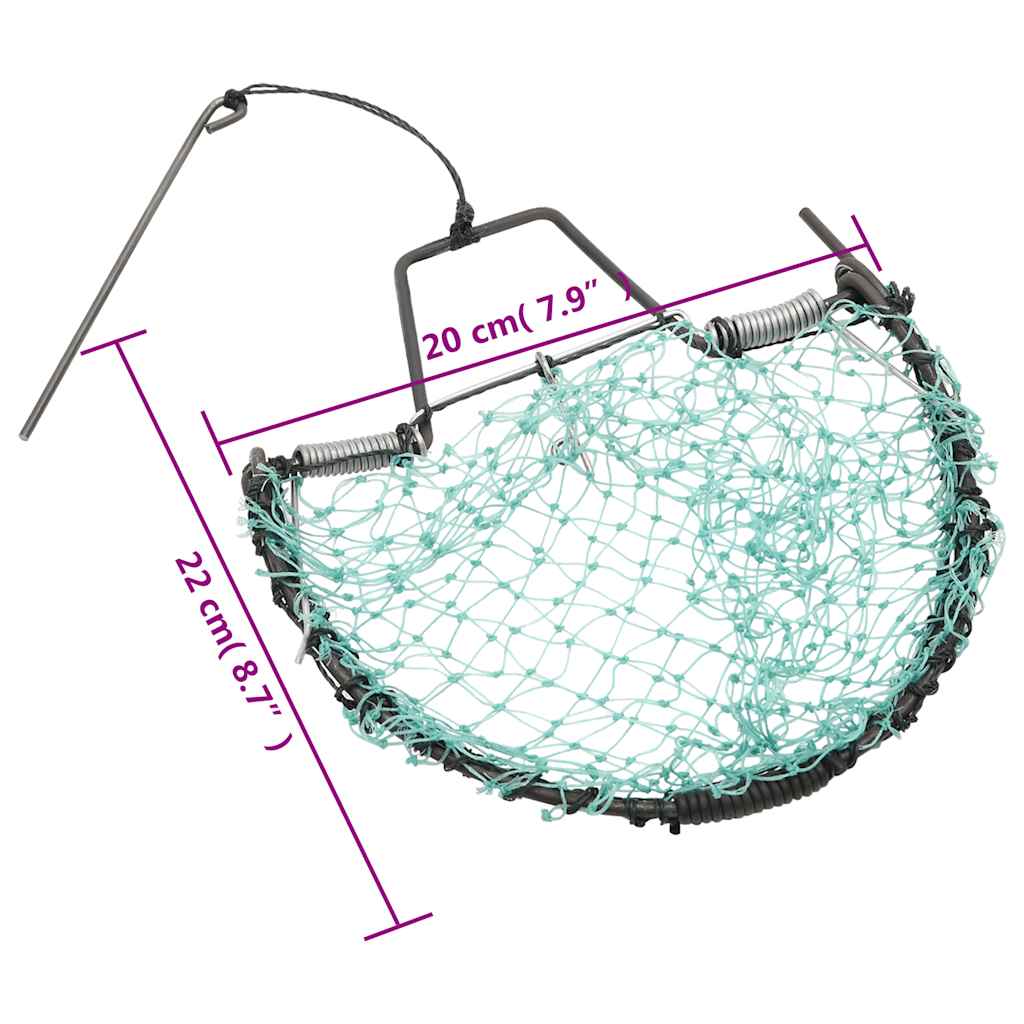 Trampa para pájaros acero verde 20 cm vidaXL