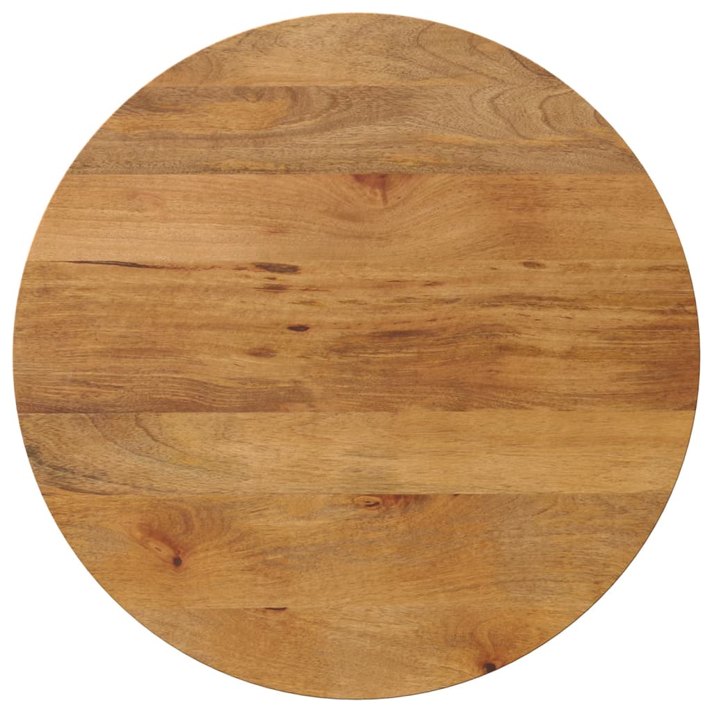 Vetonek Tablero de mesa redondo madera maciza de mango Ø 70x2,5 cm