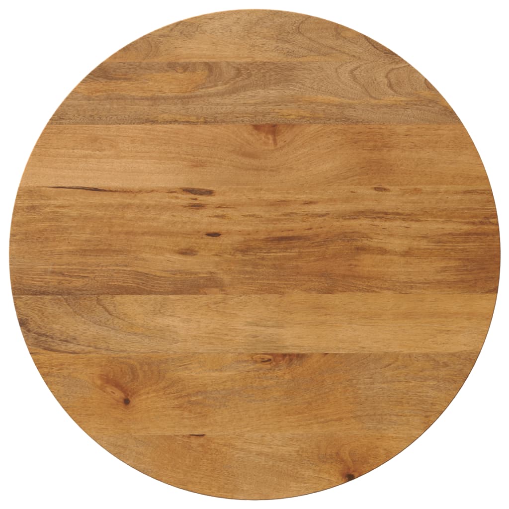 Vetonek Tablero de mesa redondo madera maciza de mango Ø 80x3,8 cm