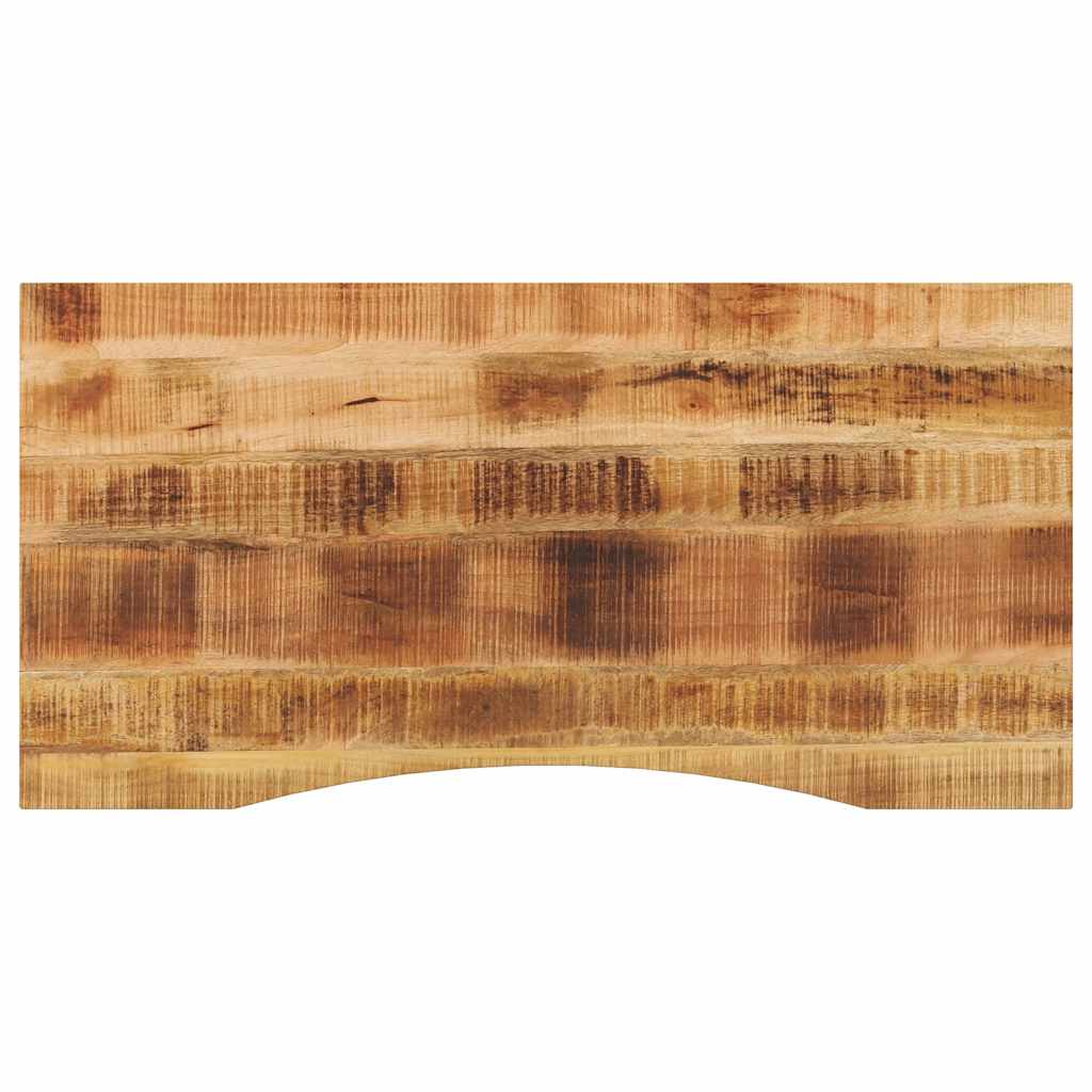 Vetonek Tablero escritorio con curva madera mango rugosa 110x50x2,5 cm