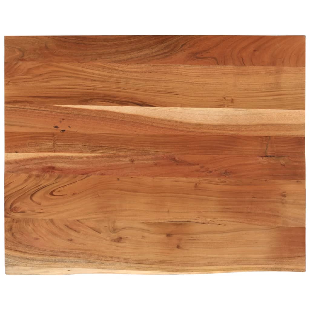 Tablero rectangular madera de acacia borde vivo 90x80x2,5 cm