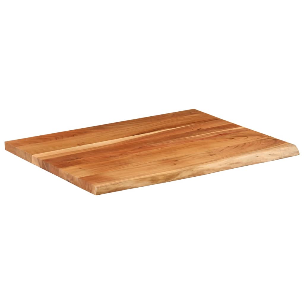 RECTANGULAR BOARD ACACIA WOOD LIVING EDGE 90x80x2.5 cm