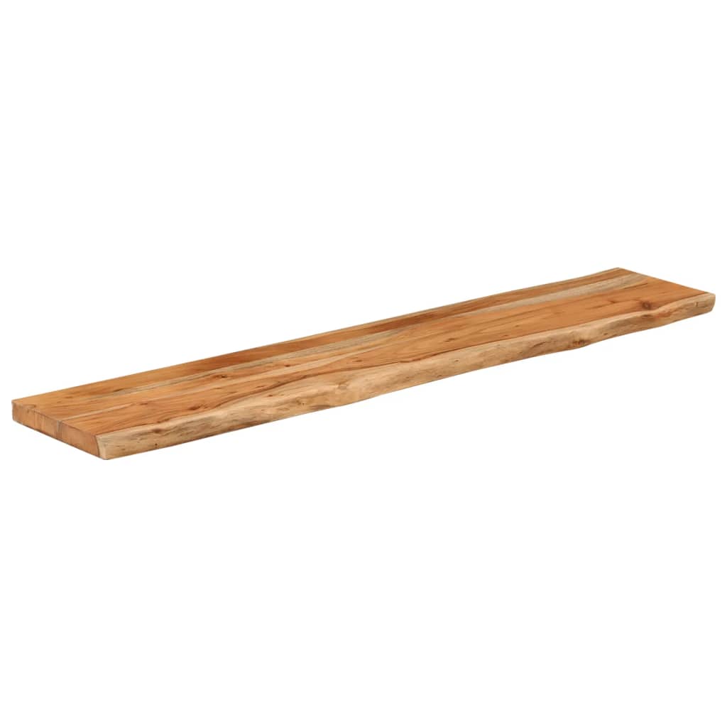 Tablero rectangular madera de acacia borde vivo 160x30x3,8 cm