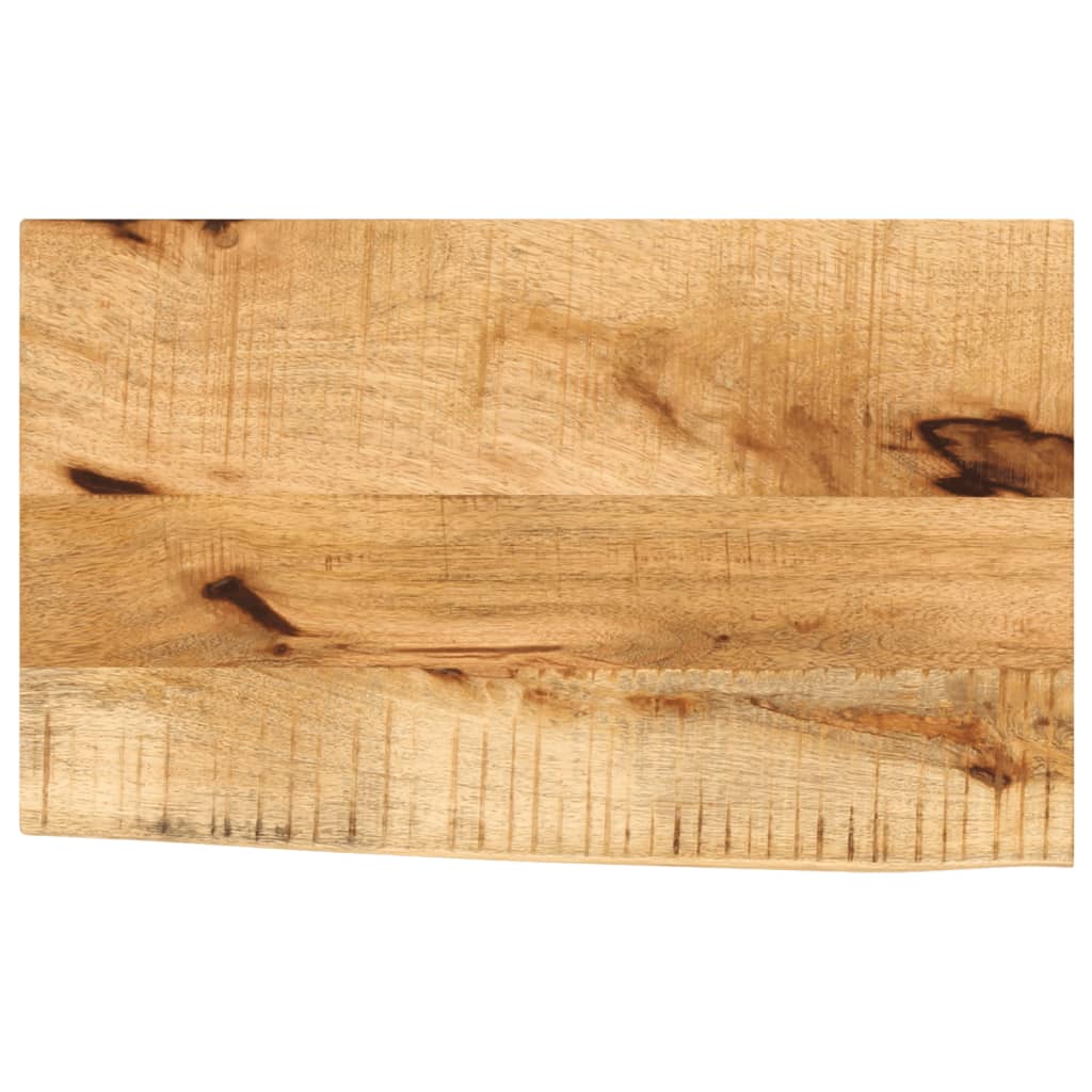 Vetonek Tablero de mesa borde natural madera maciza mango 50x20x3,8 cm