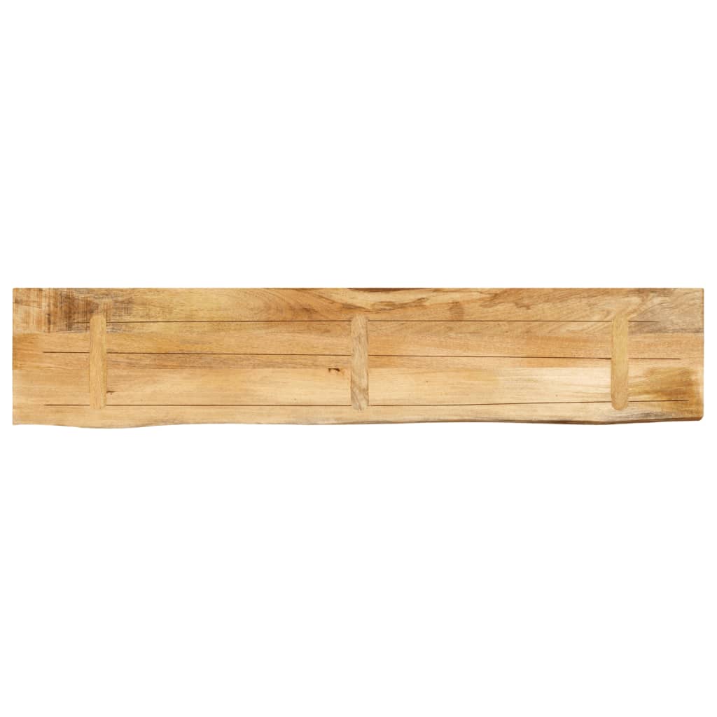 Plateau de table bord naturel bois de manguier massif 180x40x3,8 cm V1283 Vetonek