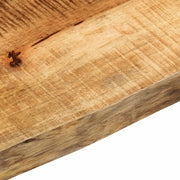 Plateau de table bord naturel bois de manguier massif 180x40x3,8 cm V1283 Vetonek